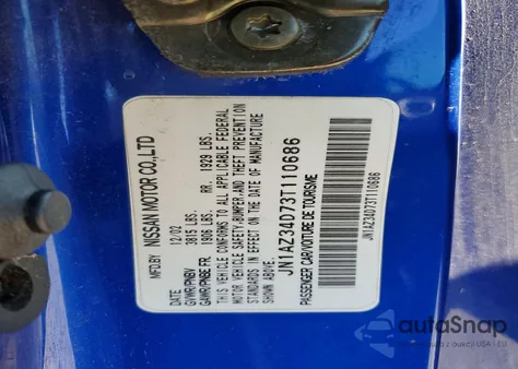 2003 Nissan 350Z Coupe z USA, uszkodzony, nr VIN JN1AZ34D73T110686